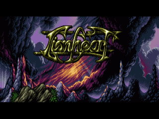Lionheart title screen for Amiga